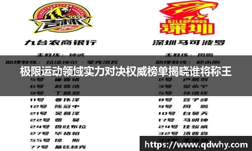 极限运动领域实力对决权威榜单揭晓谁将称王