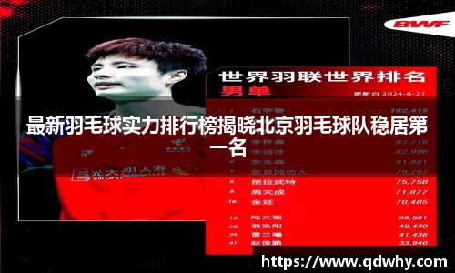 最新羽毛球实力排行榜揭晓北京羽毛球队稳居第一名
